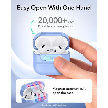 ESR AirPods 4/5 Skal Pulse FlickLock HaloLock Blå
