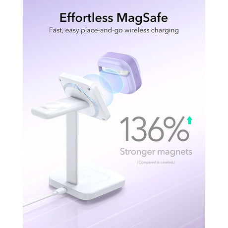 ESR AirPods 4/5 Skal Pulse FlickLock HaloLock Lila