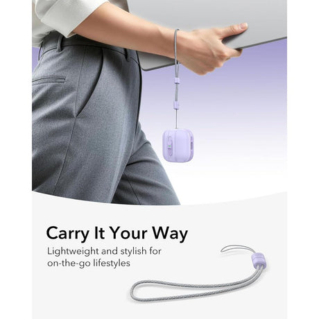 ESR AirPods 4/5 Skal Pulse FlickLock HaloLock Lila