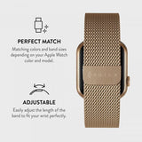 Burga Apple Watch 44/45/46mm/Ultra 49mm Armband Metal Mesh Guld