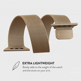 Burga Apple Watch 38/40/41/42mm Armband Metal Mesh Guld