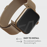 Burga Apple Watch 38/40/41/42mm Armband Metal Mesh Guld