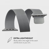 Burga Apple Watch 38/40/41/42mm Armband Metal Mesh Silver