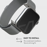 Burga Apple Watch 38/40/41/42mm Armband Metal Mesh Silver
