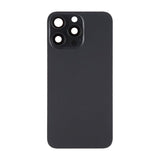 iPhone 15 Pro Max Baksida Glas med Magnet och Kameralins - Svart Titan