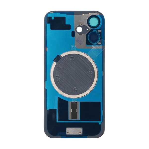 iPhone 16 Baksida Glas med Magnet och Kameralins - Blå