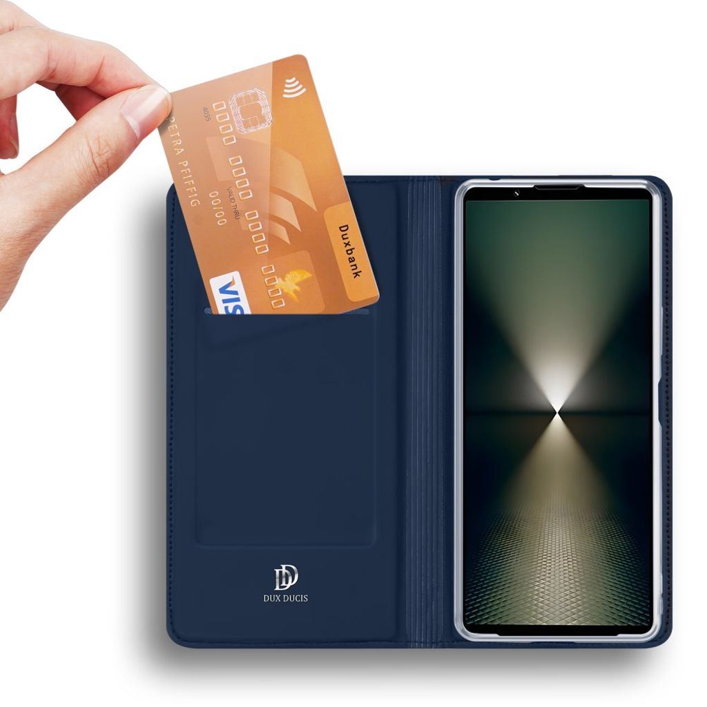 Dux Ducis Sony Xperia 1 VII Fodral Skin Pro Series Blå