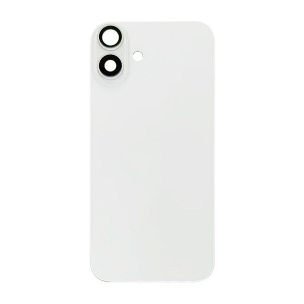iPhone 16 Plus Baksida Glas med Magnet och Kameralins - Vit