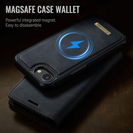 CaseMe iPhone 16e/iPhone 17e Fodral C49 Series Svart