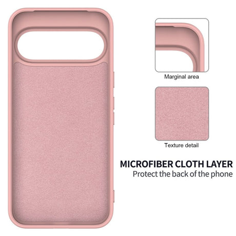 Google Pixel 11 Pro XL Skal med Strap Silikon Rosa