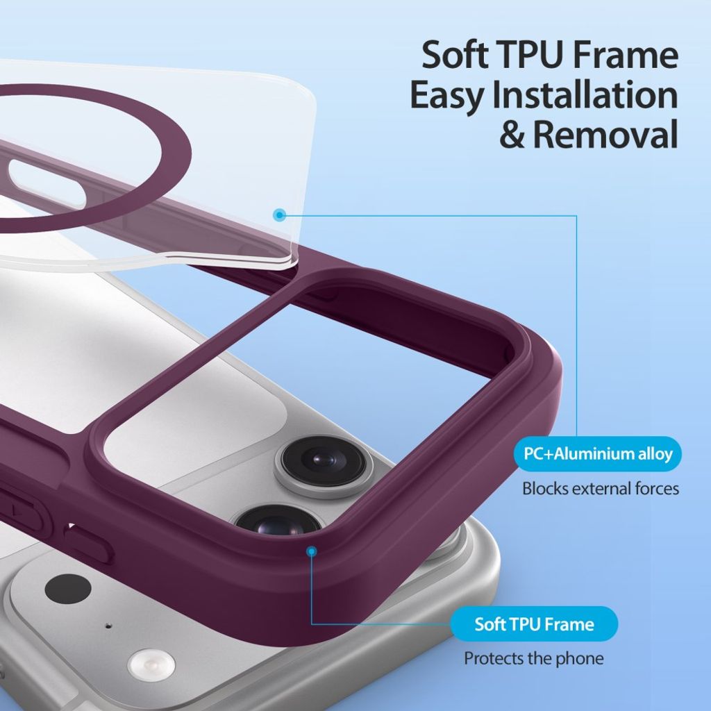 Dux Ducis iPhone 17 Pro Max/18 Pro Max Fodral Skin X Pro Series MagSafe Röd
