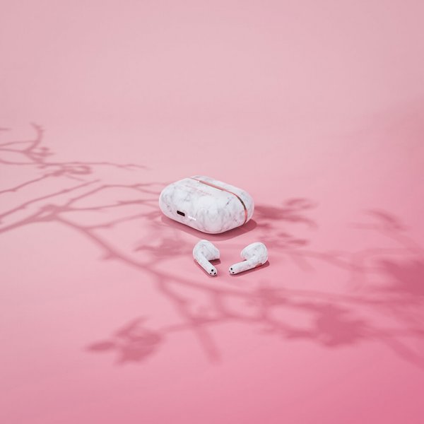 Happy Plugs Hope TWS Vit Marmor
