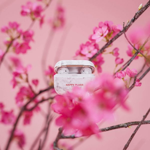 Happy Plugs Hope TWS Vit Marmor
