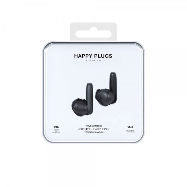 Happy Plugs Hörlurar Joy Lite In-Ear TWS Svart