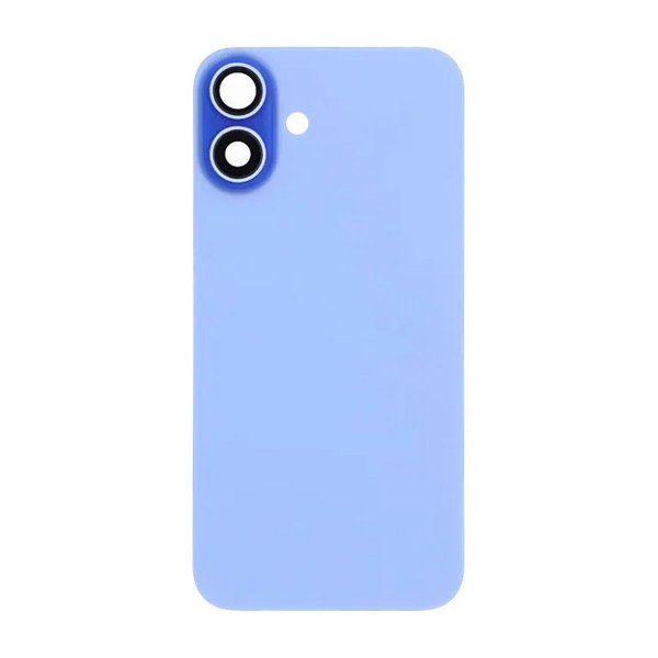 iPhone 16 Baksida Glas med Magnet och Kameralins - Blå