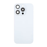 iPhone 16 Pro Max Baksida Glas med Magnet och Kameralins - Vit Titan