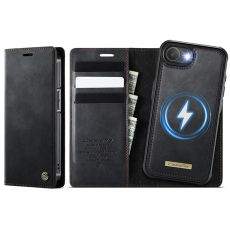 CaseMe iPhone 16e/iPhone 17e Fodral C49 Series Svart