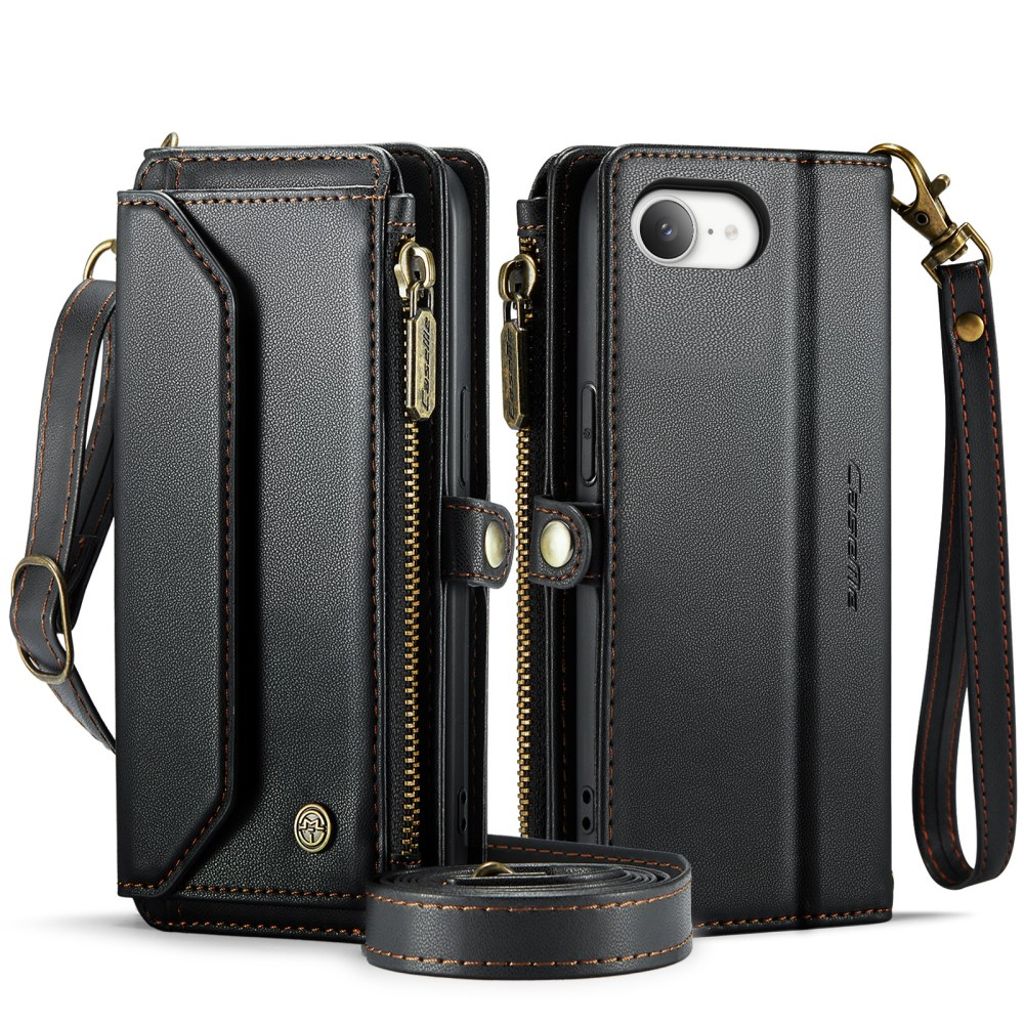 CaseMe iPhone 16e/iPhone 17e Fodral C36 Series Svart