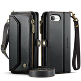 CaseMe iPhone 16e/iPhone 17e Fodral C36 Series Svart