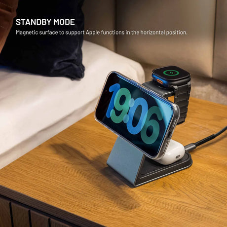 Fixed Trådlös Laddare för Apple MagPowerstation Alu 25W Qi 2.2