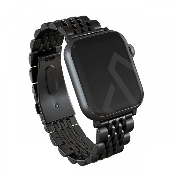 Burga Apple Watch 44/45/46mm/Ultra 49mm Armband Metal Svart