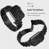 Burga Apple Watch 44/45/46mm/Ultra 49mm Armband Metal Svart