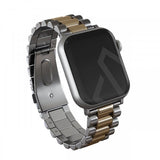 Burga Apple Watch 44/45/46mm/Ultra 49mm Armband Metal Silver Guld