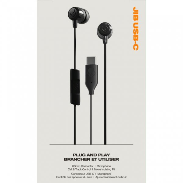 Skullcandy Trådade Hörlurar JIB USB-C True Black