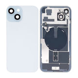 iPhone 15 Plus Baksida Glas med smådelar - Vit