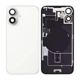 iPhone 16 Plus Baksida Glas med smådelar - Vit