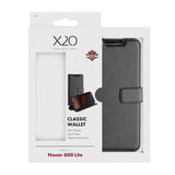 X2O Honor 600 Lite Fodral Classic Wallet Svart