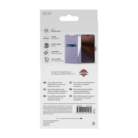 X2O Honor 600 Lite Fodral Classic Wallet Lila