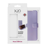 X2O Honor 600 Lite Fodral Classic Wallet Lila