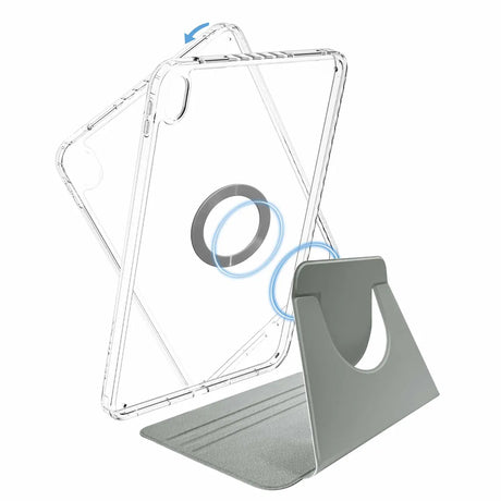 X2O iPad 10.9 (gen 10)/iPad 11 (A16) Fodral 2in1 Mag Folio 360 Grå