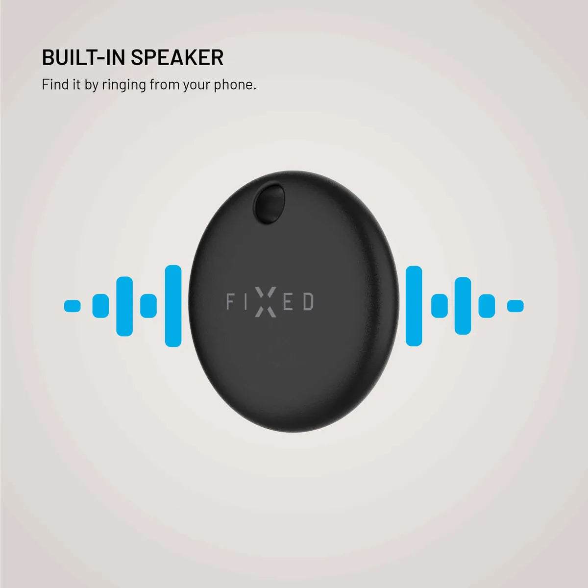 Fixed Tag Dual Smart Tracker för Apple & Android Svart