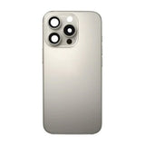 iPhone 16 Pro Baksida Glas med smådelar - Naturlig Titan