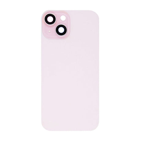iPhone 15 Plus Baksida Glas med smådelar - Rosa