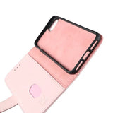 Rvelon iPhone 7/8/SE Fodral Äkta läder Kortfack Rosa