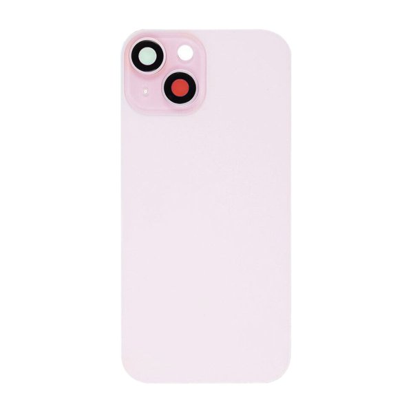 iPhone 15 Baksida Glas med smådelar - Rosa