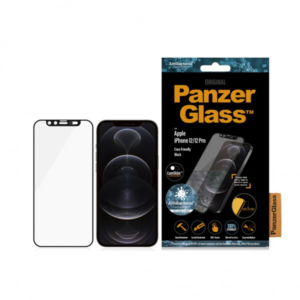 PanzerGlass iPhone 12/iPhone 12 Pro Skärmskydd Edge-to-Edge Camslider
