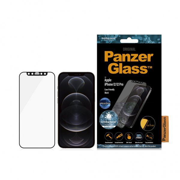 PanzerGlass iPhone 12/iPhone 12 Pro Skärmskydd Edge-to-Edge Anti-Bluelight