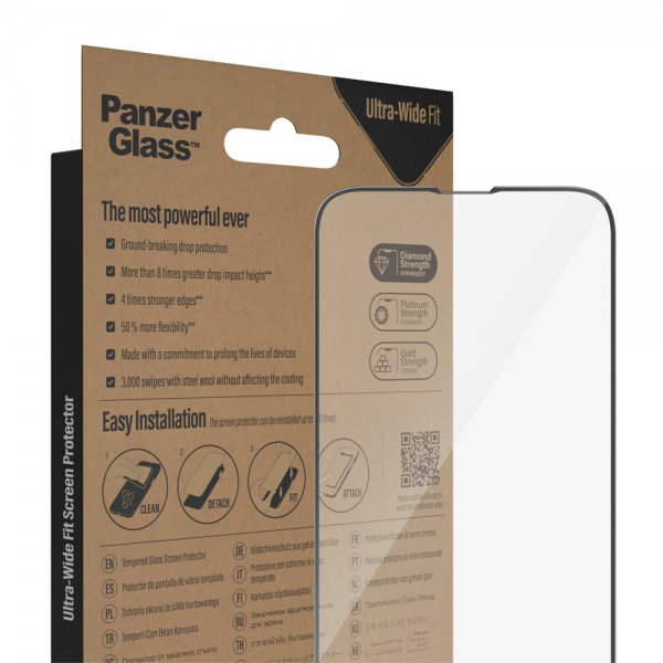 PanzerGlass iPhone 13 Pro Max/iPhone 14 Plus Skärmskydd Ultra-Wide Fit