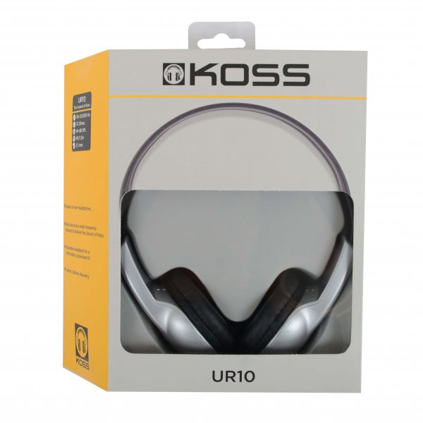 Koss Hörlurar UR10 On-Ear Silver