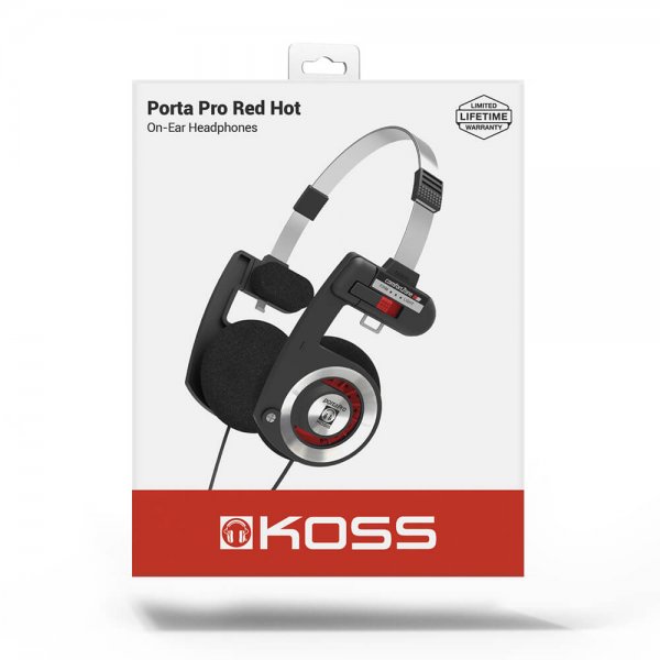 Koss Hörlurar PortaPro 2.0 On Ear Red Hot