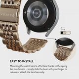 Burga Samsung Galaxy Watch 20mm Armband Metal Guld
