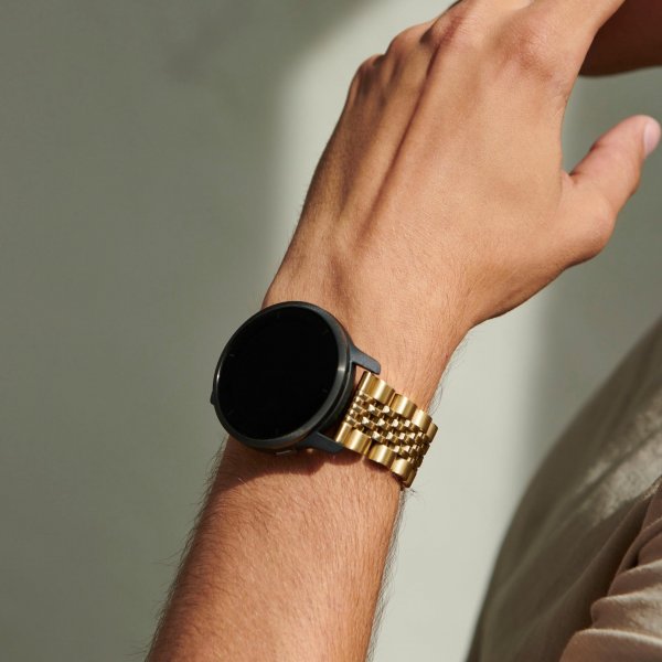 Burga Samsung Galaxy Watch 20mm Armband Metal Guld