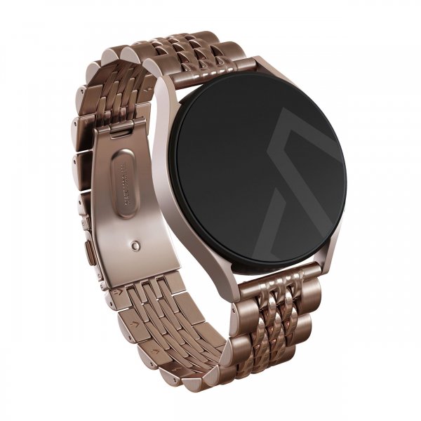 Burga Samsung Galaxy Watch 22mm Armband Metal Roseguld