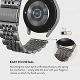 Burga Samsung Galaxy Watch 22mm Armband Metal Silver