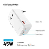 Fixed Reseladdare Voyager 45W EU/UK/USA