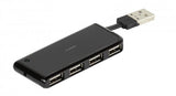Vivanco USB-Hub 4x USB 2.0 Svart